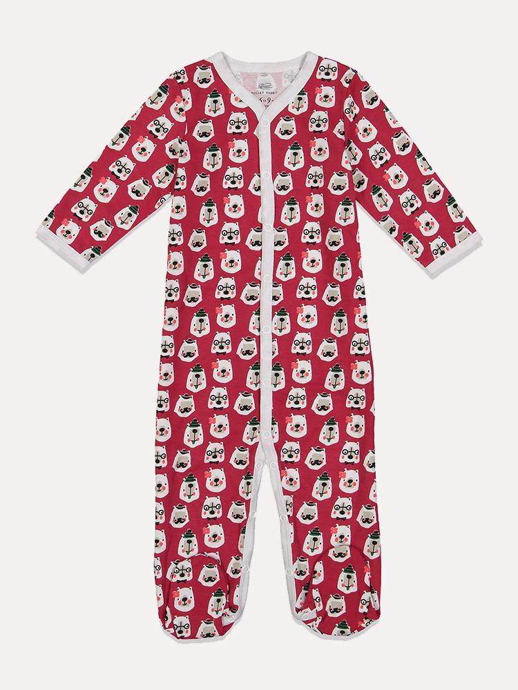 Roller Rabbit Infant Bearry Holidays Footie Pajamas