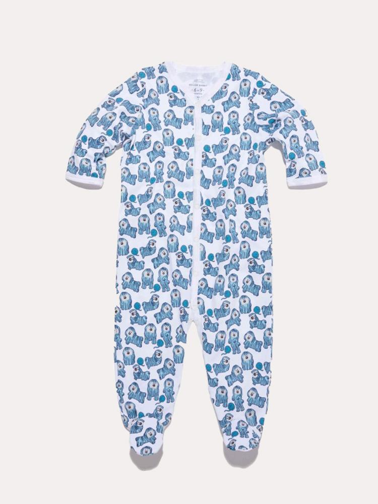 Roller Rabbit Infant Shaggy The Dog Footie Pajamas - Saint Bernard