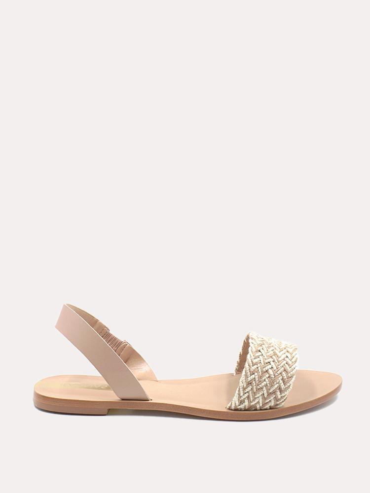 Kaanas Brasillia Braided Slingback - Saint Bernard