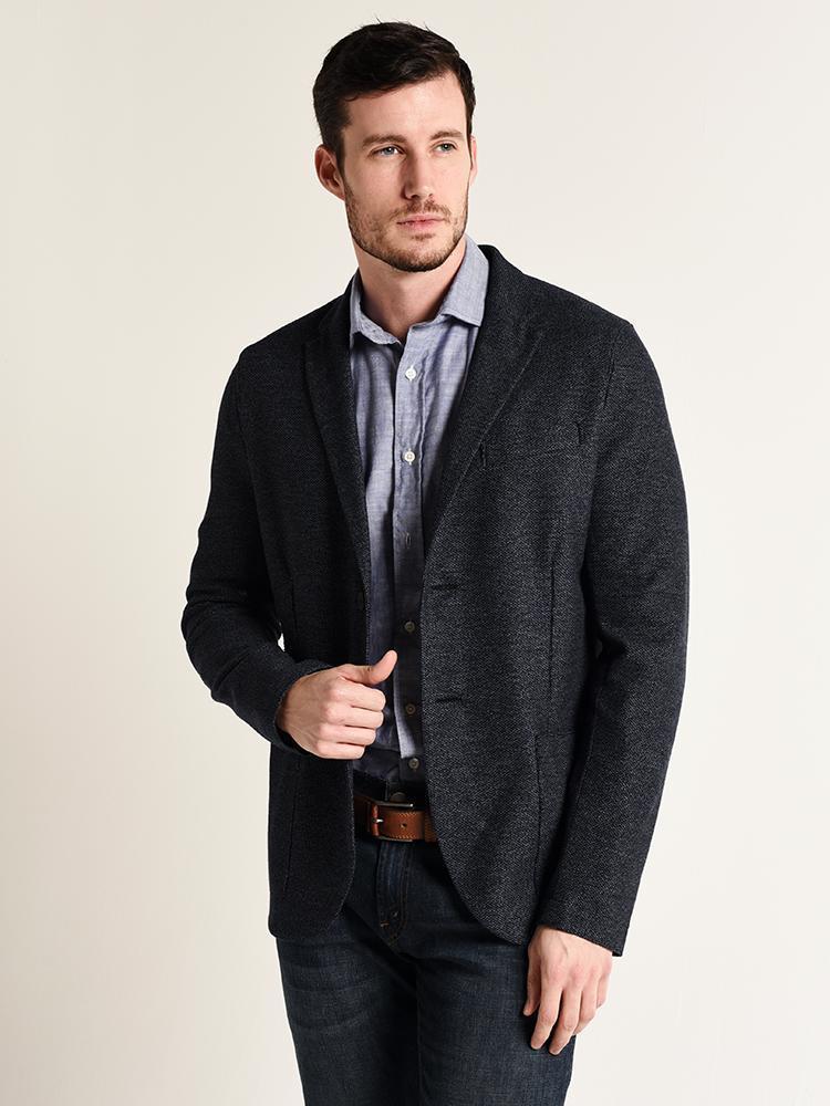 Harris Wharf London Sartorial Blazer Pindot - Saint Bernard