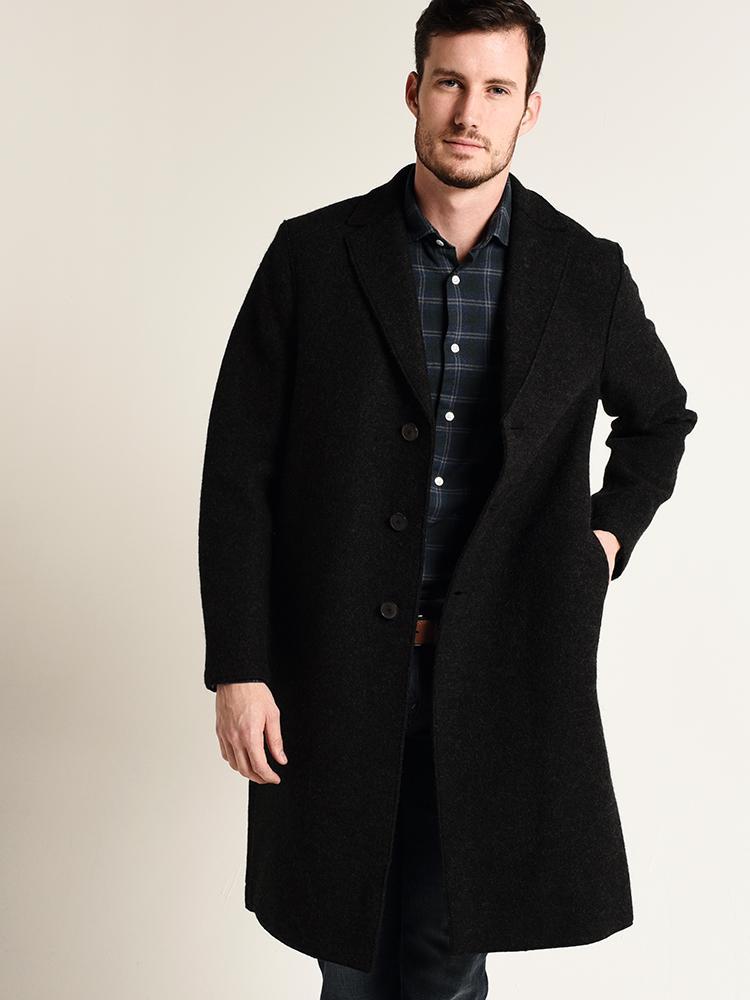 Harris Wharf London Boiled Wool Overcoat - Saint Bernard