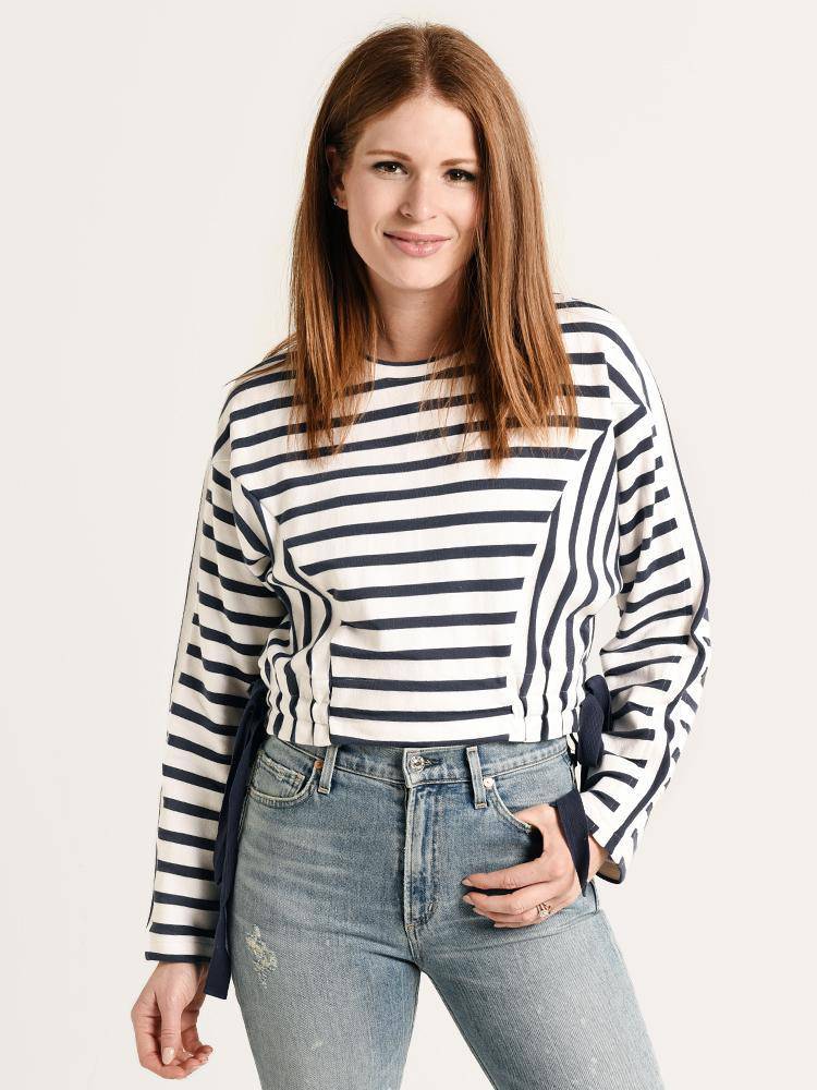 Parker Yolanda Striped Sweatshirt - Saint Bernard