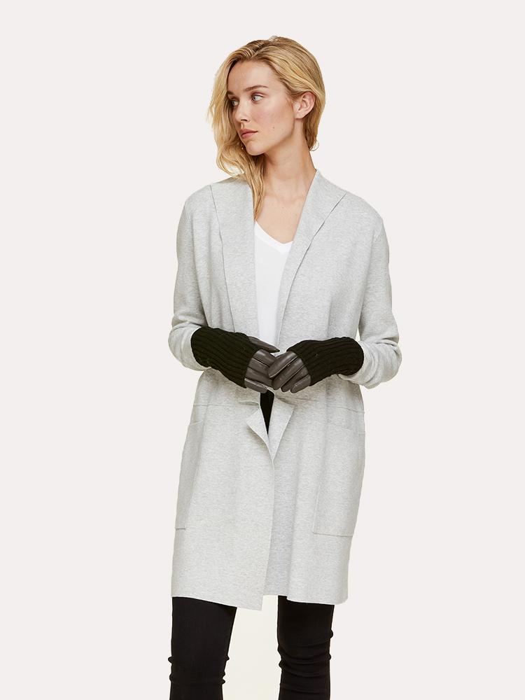 Soia & Kyo Carmel Leather & Suede Gloves - Saint Bernard