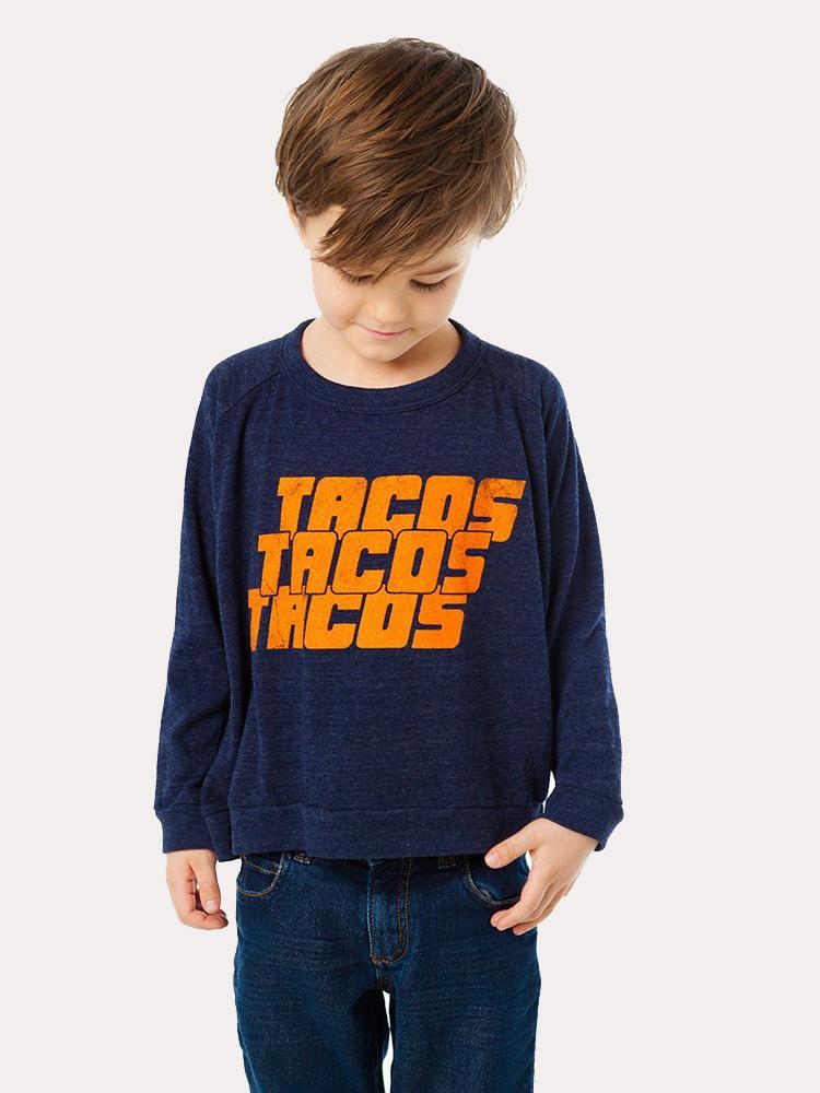 Chaser Boys' Tacos Triblend Long Sleeve Raglan Tee - Saint Bernard