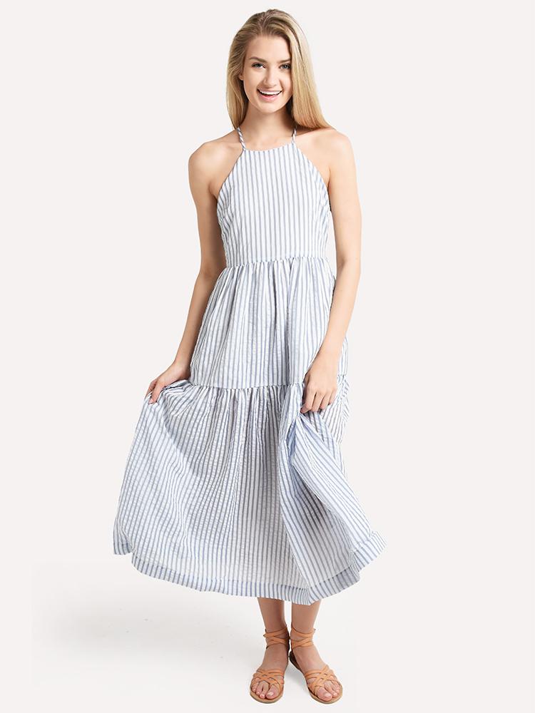 Endless Rose Striped Maxi Dress - Saint Bernard