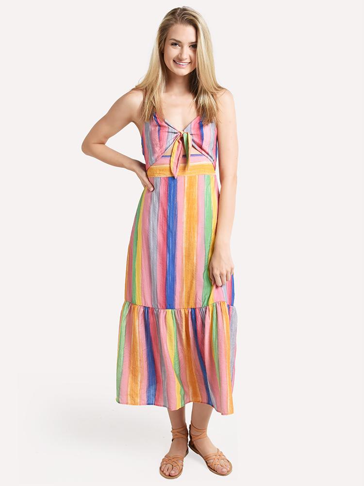 Endless Rose Front Tie Maxi Dress