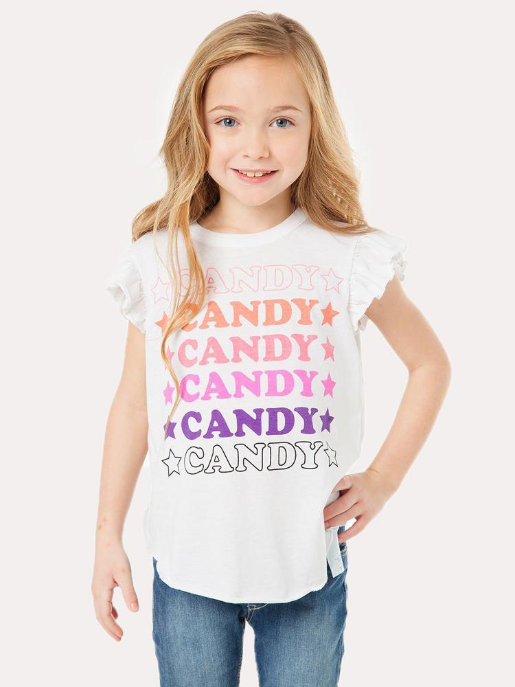Chaser Girls' Candy Star Top - Saint Bernard