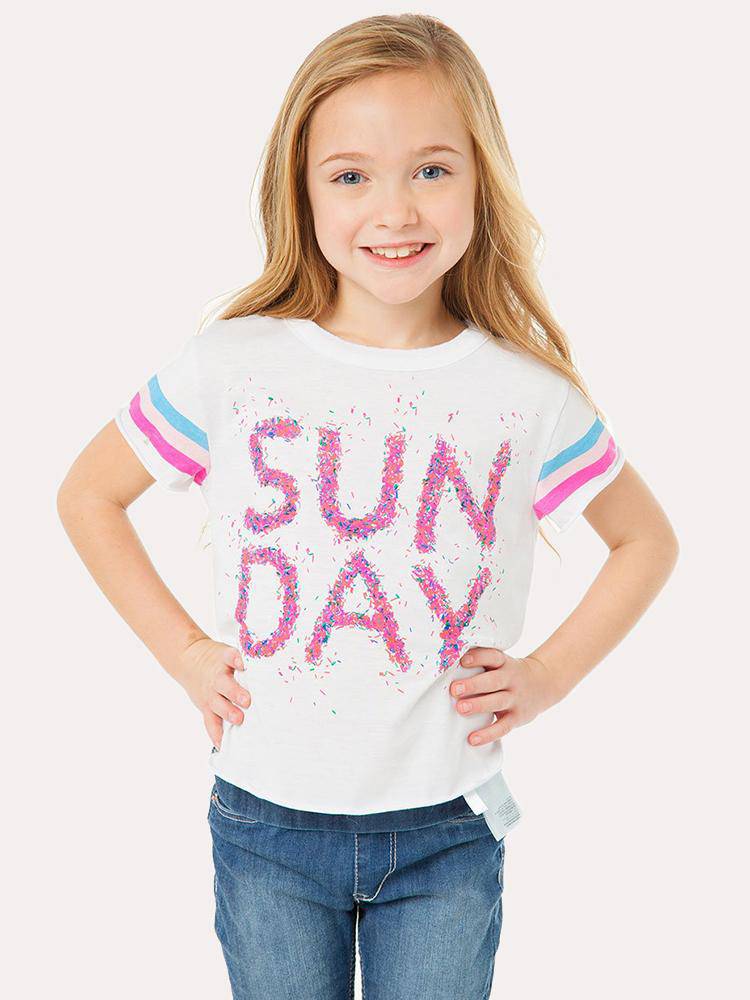Chaser Girls' Sunday Sprinkles Tee - Saint Bernard