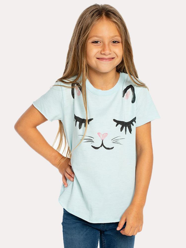 Chaser Girls' Vintage Jersey Short Sleeve Shirtail Crew Neck - Saint Bernard