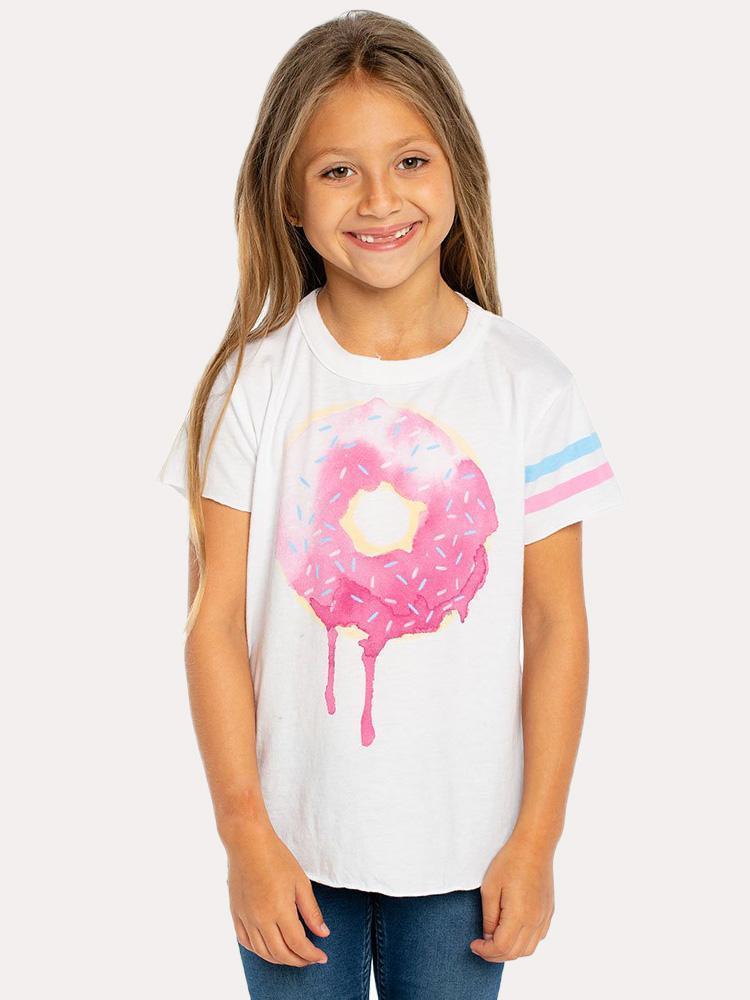 Chaser Girls' Vintage Jersey Short Sleeve Shirtail Crew Neck - Saint Bernard