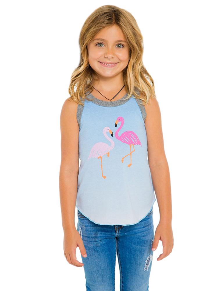 Chaser Little Girls' Flamingo Tank