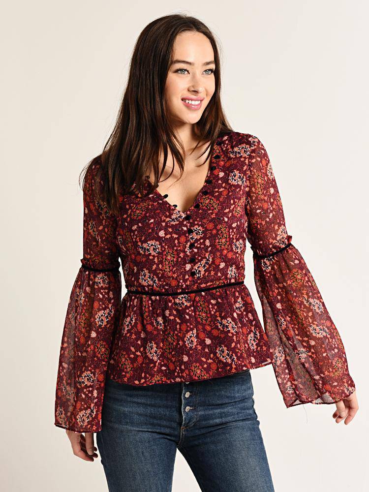 Cupcakes and Cashmere Daphine Top - Saint Bernard