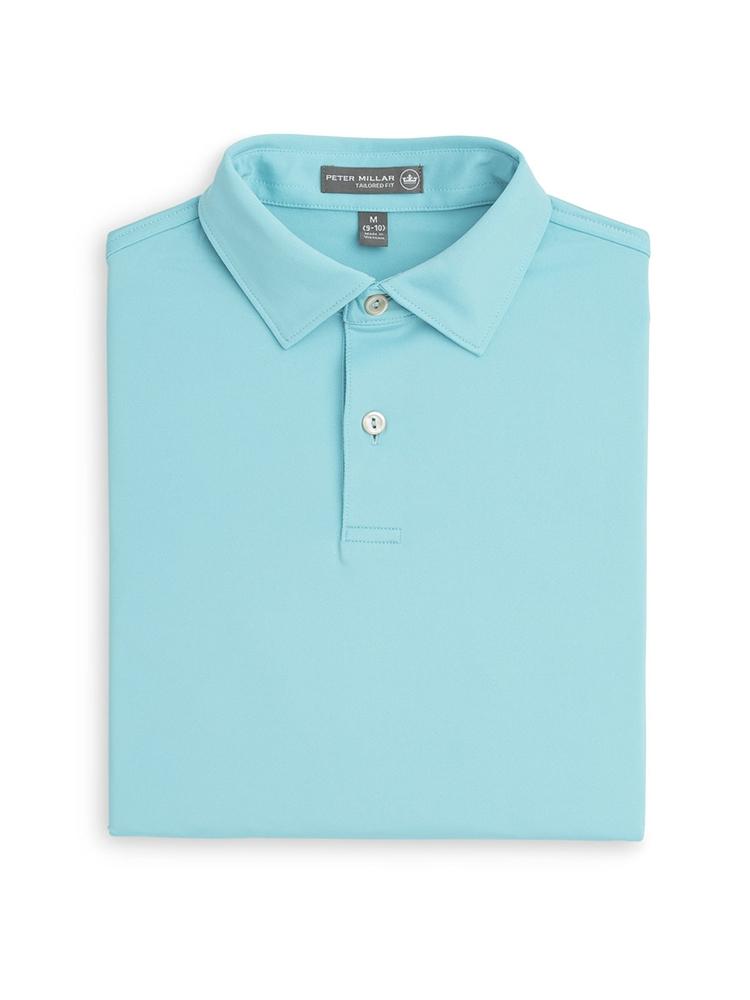 Peter Millar Boys' Solid Stretch Jersey Polo - Saint Bernard