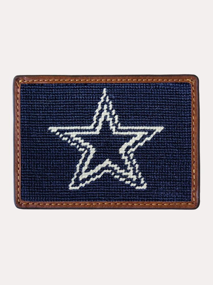 Smathers & Branson Dallas Cowboys Needlepoint Card Wallet