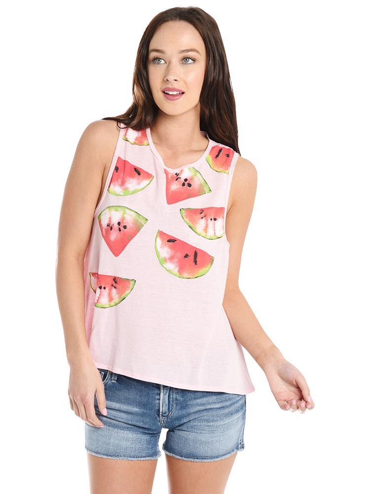 Chaser Vintage Jersey Flounce Tank - Saint Bernard