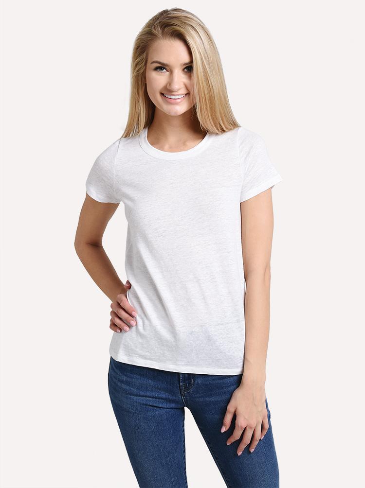Chaser Linen Jersey Short Sleeve Basic Crew Neck Tee - Saint Bernard