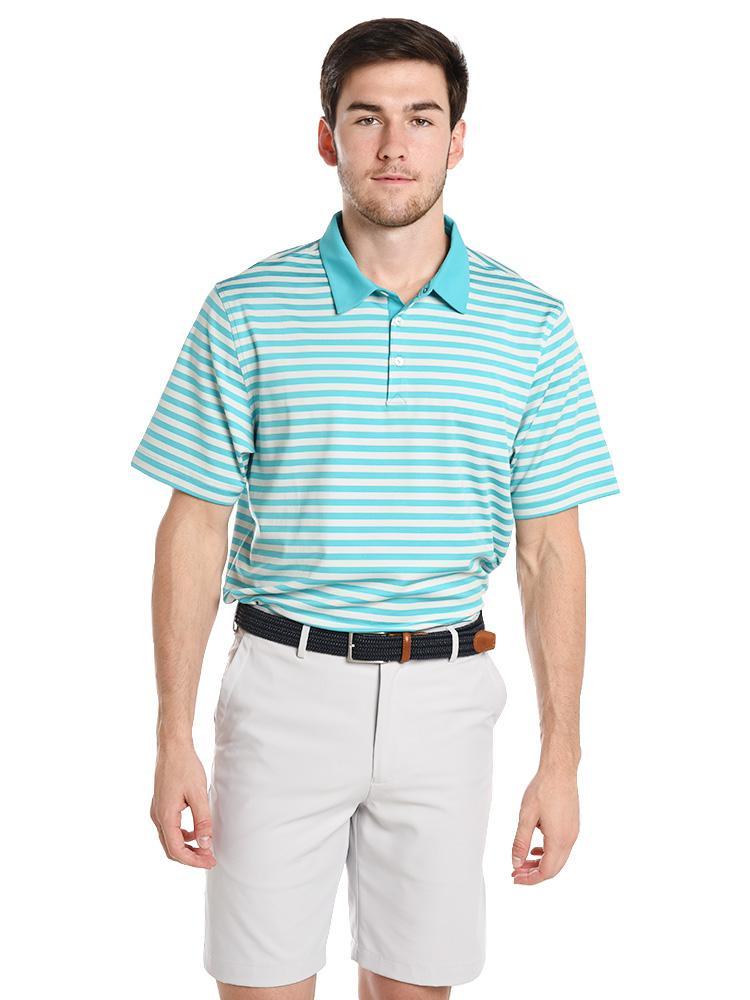 Adidas Adipure Bold Stipe Polo - Saint Bernard