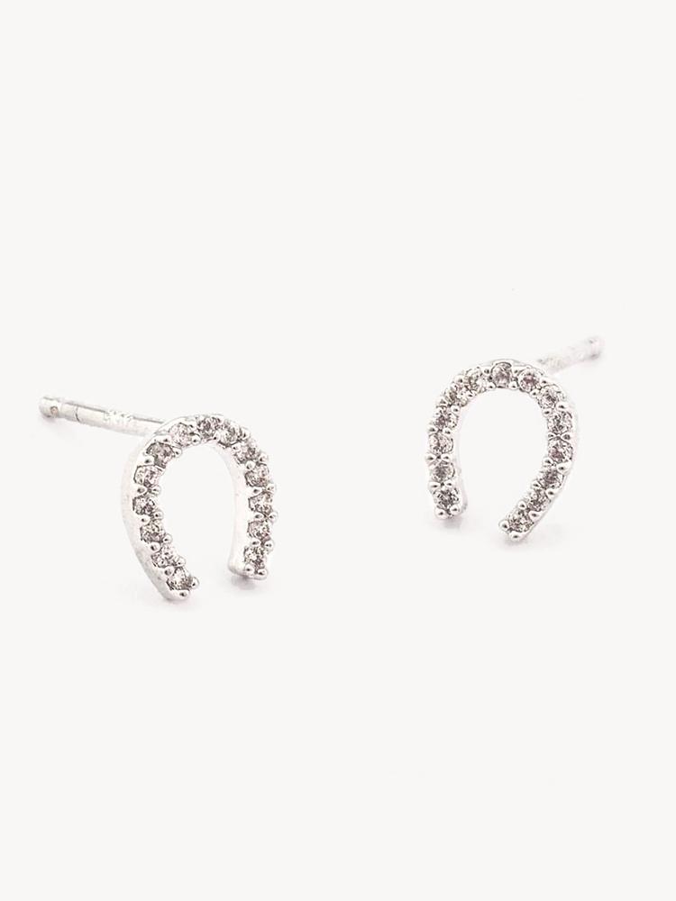 Tai Mini Horseshoe Earrings - Saint Bernard