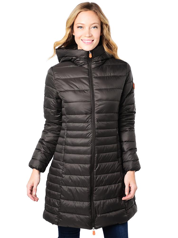 Save The Duck Women's Giga 3 Long Jacket - Saint Bernard