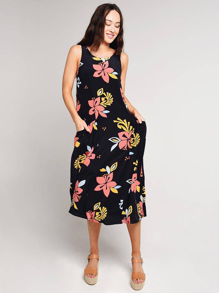 Chinti & Parker Hibiscus Sundress - Saint Bernard