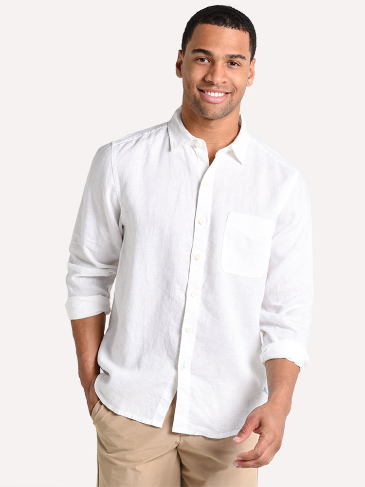 Tommy Bahama Men's Long Sleeve Sea Glass Breezer Linen Shirt