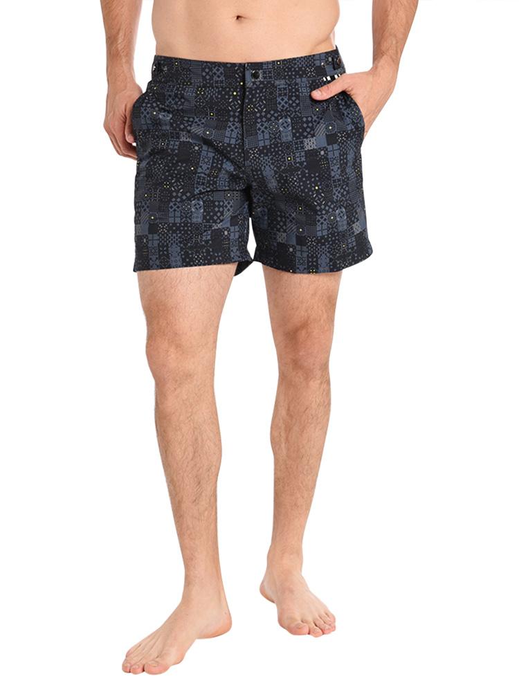 Danward Multicolor Mosaic Print Swim Short - Saint Bernard