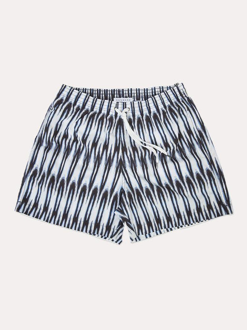 Danward Elastic Swim Short with Tie Dye Print