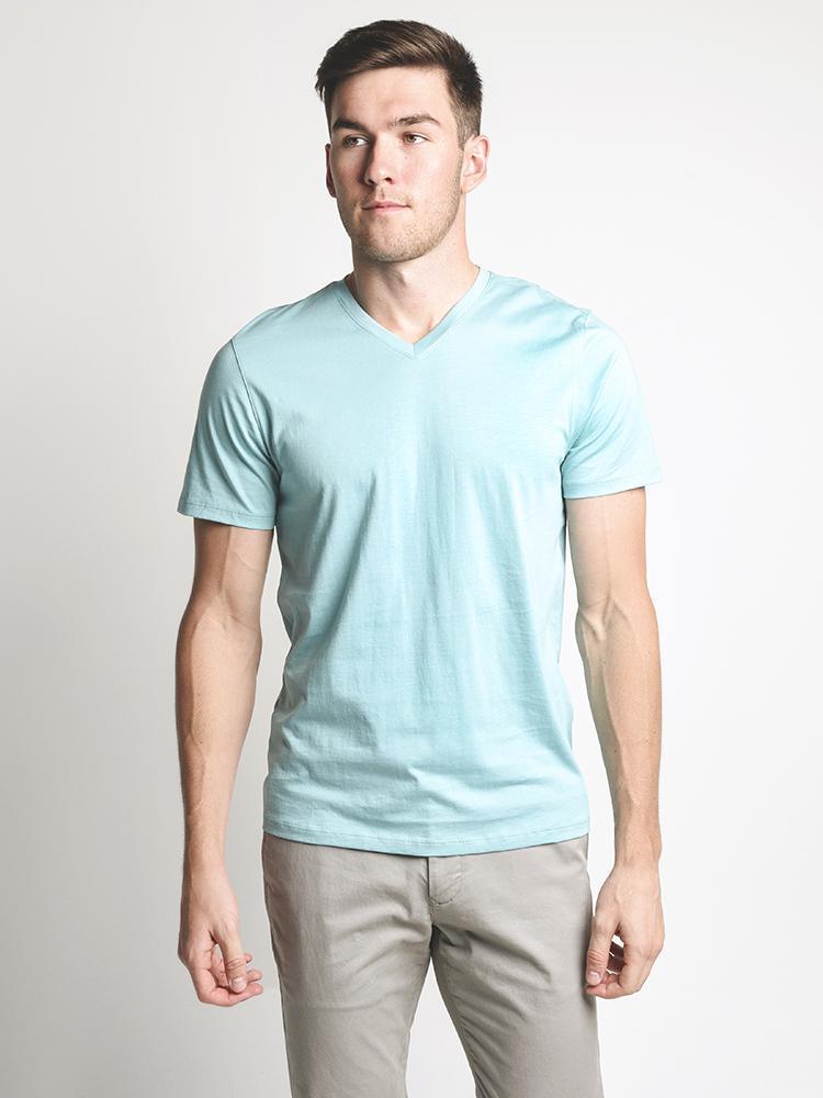Zachary Prell Mercer V Neck Tee - Saint Bernard