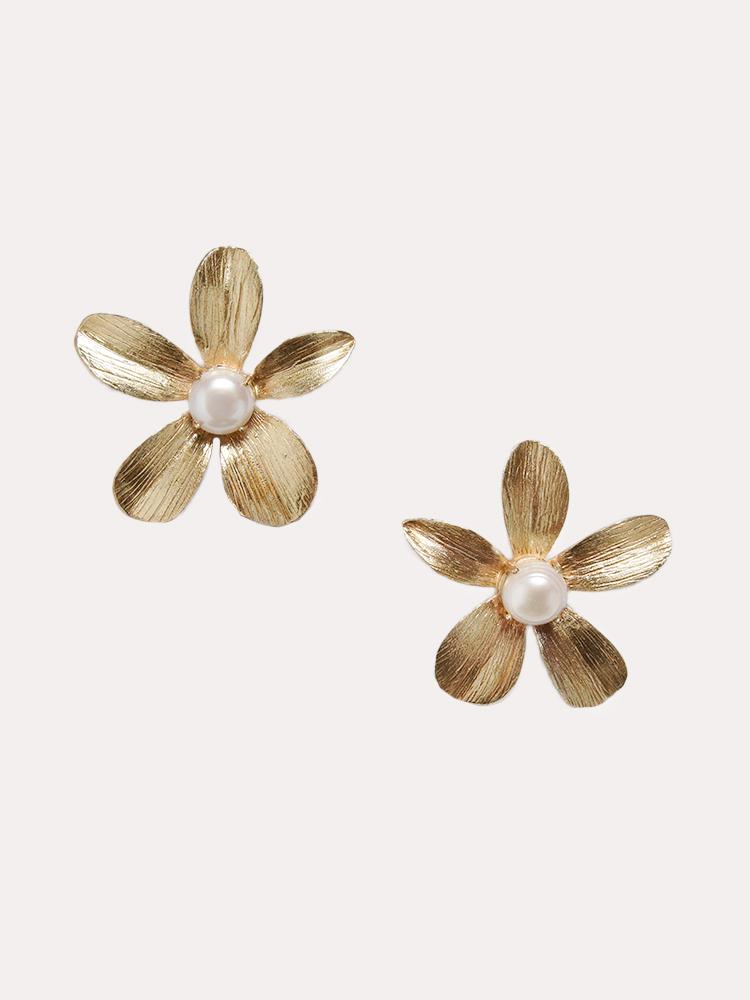 Ever Alice Lindy Pearl Earrings - Saint Bernard