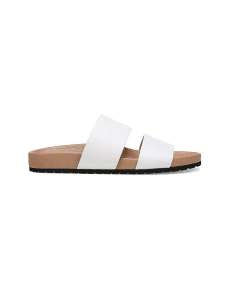 Vince Women's Georgie Texture-Leather Sandal - Saint Bernard