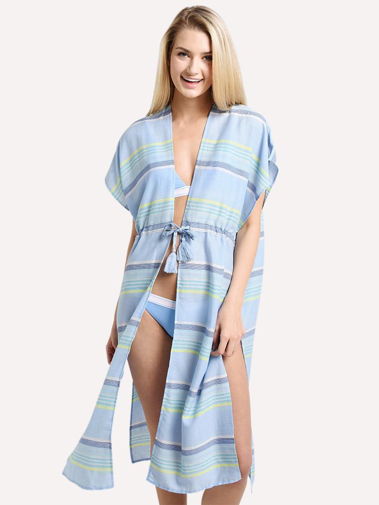 Echo Sunset Stripe Midi Cover Up - Saint Bernard