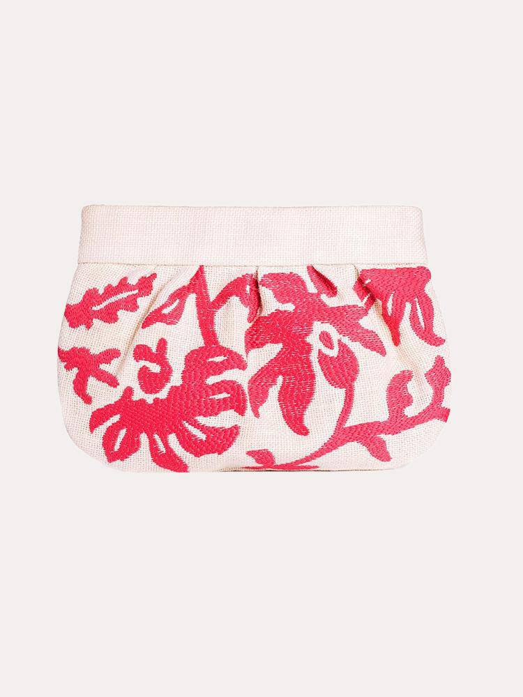 Christina Greene Embroidered Vine Clutch - Saint Bernard