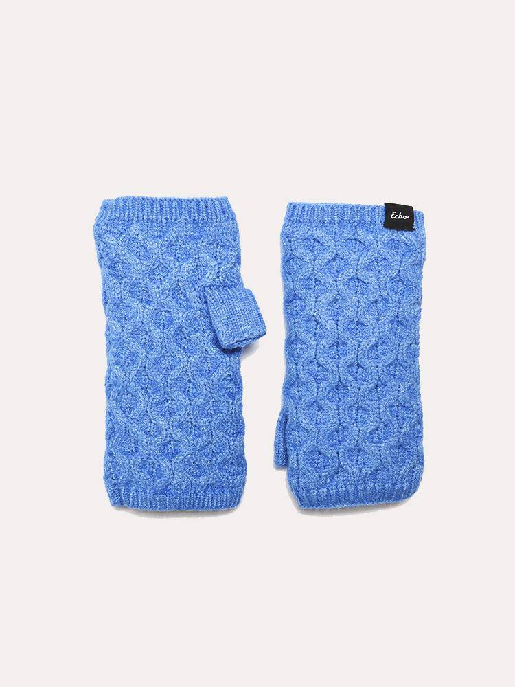 Echo Honeycomb Fingerless Mittens - Saint Bernard