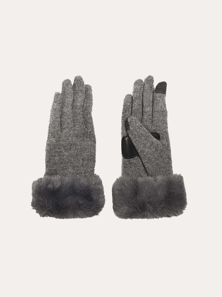 Echo Faux Fur Cuff Glove - Saint Bernard