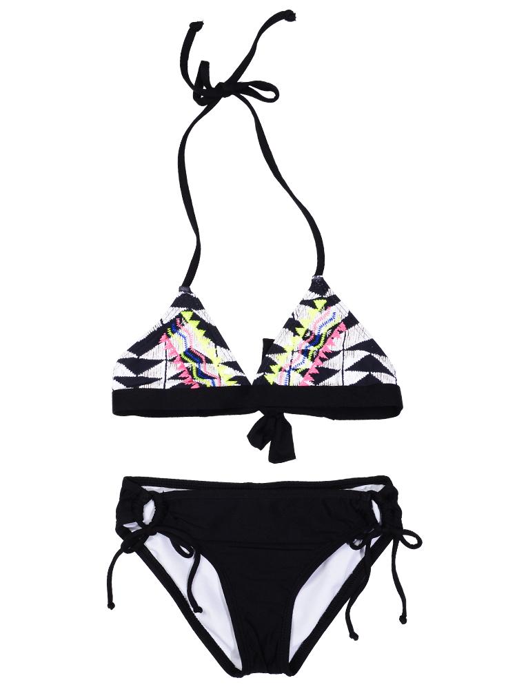 Ella Moss Girls' Zaire Triangle Bra & Tunnel Pant - Saint Bernard