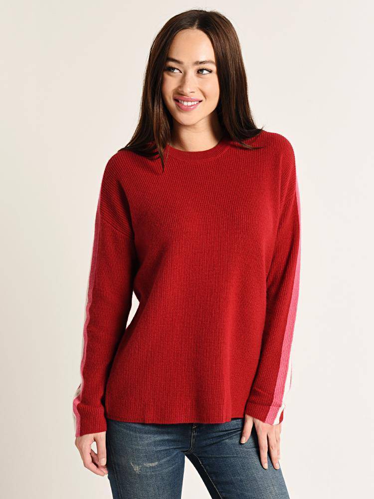 Velvet Eliana Long Sleeve Crew Neck Top - Saint Bernard