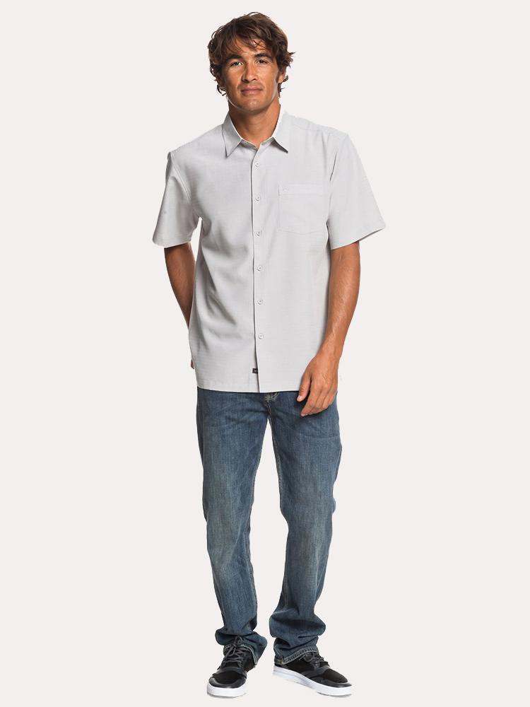 Quiksilver Men's Waterman Centinela Short Sleeve Shirt - Saint Bernard