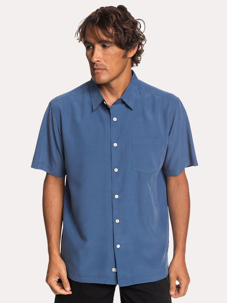 Quiksilver Men's Waterman Cane Island Short Sleeve Shirt