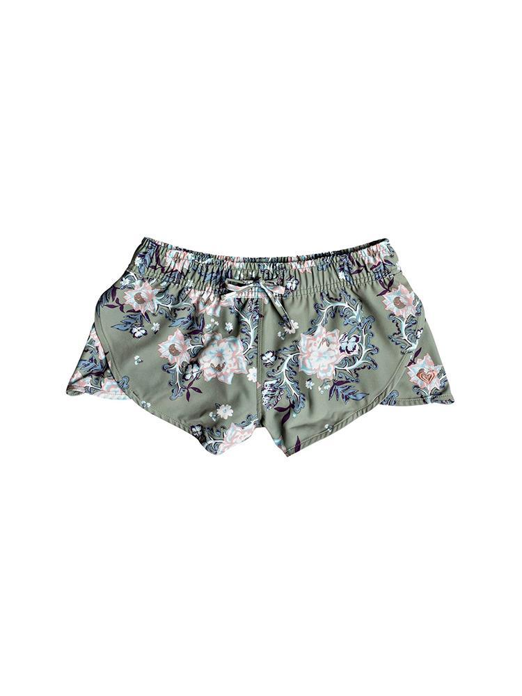 Roxy Girls' 7-14 Sonora Beauty Boardshorts - Saint Bernard