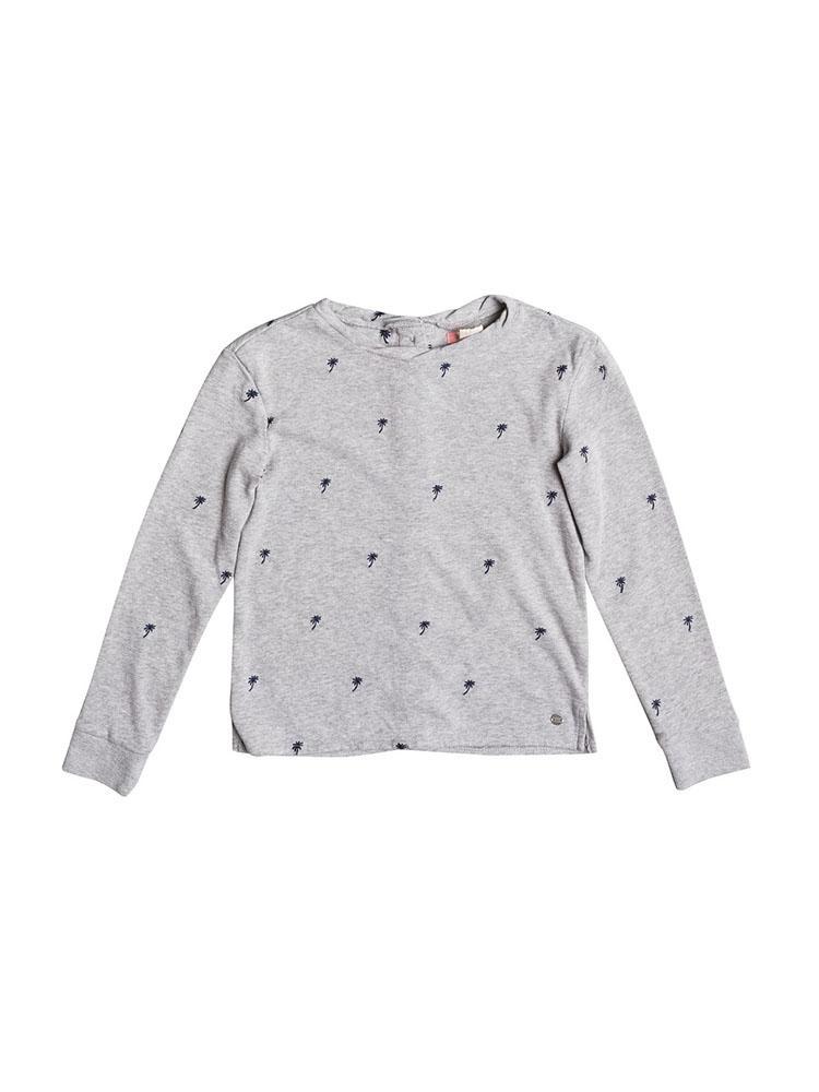 Roxy Girls' Ski Survey Palmito Button Back Sweatshirt - Saint Bernard