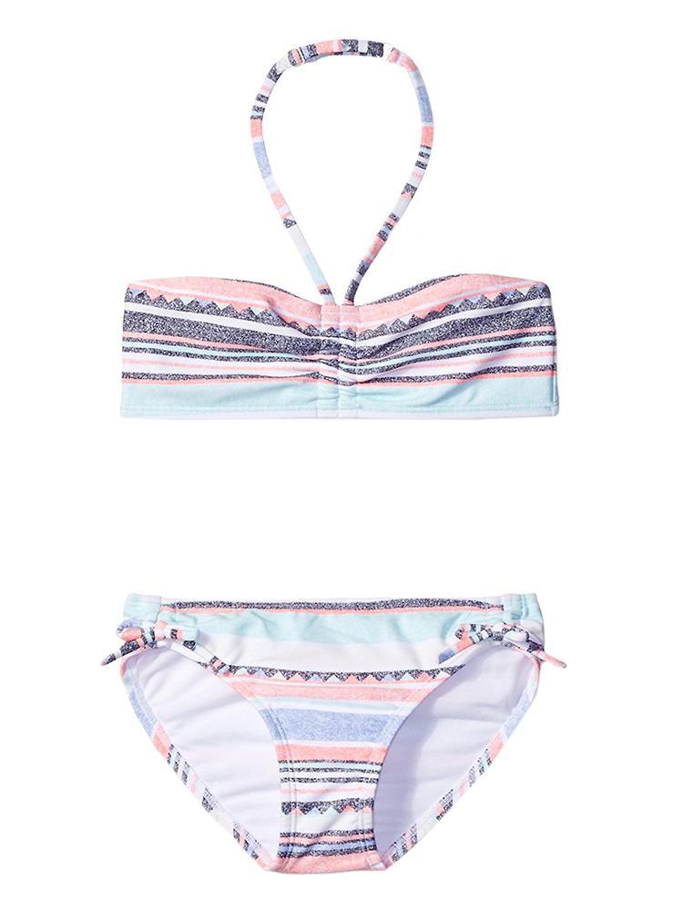 Roxy Girls' Little Indy Bandeau Two Piece Swimsuit - Saint Bernard
