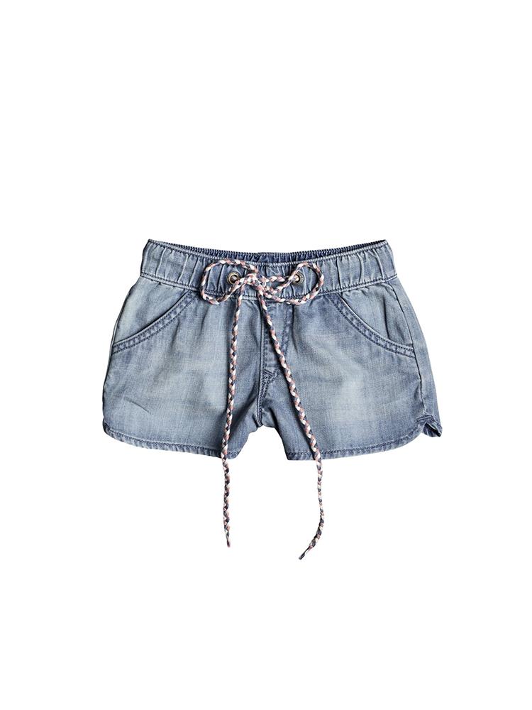 Roxy Girls' 2-7 Her Songs Denim Beach Shorts - Saint Bernard