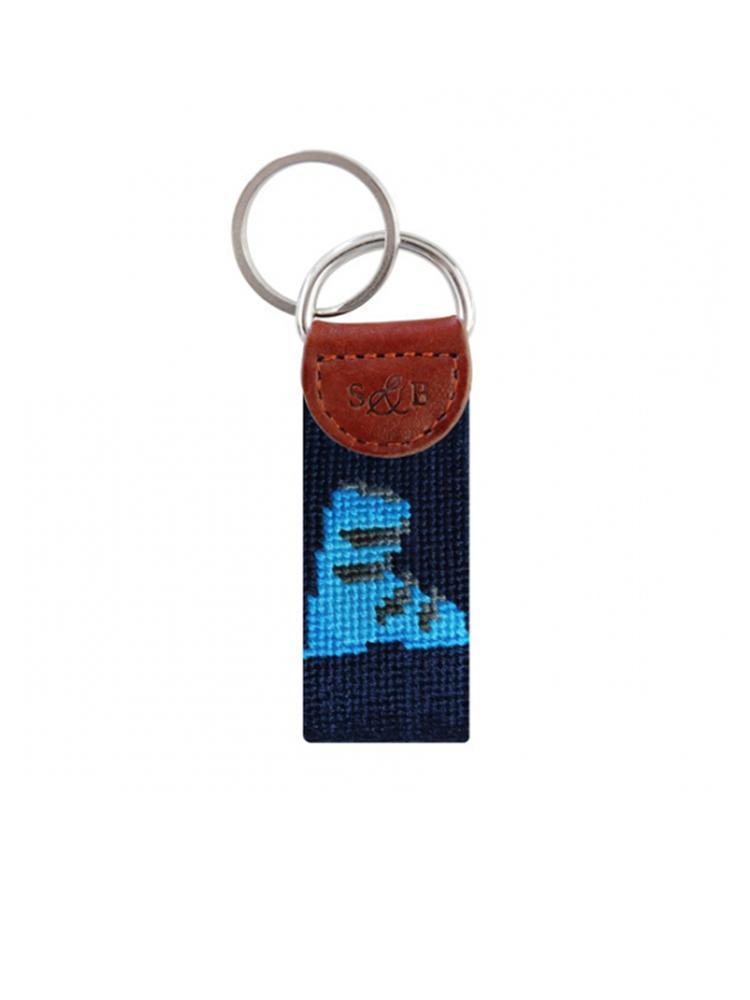 Smathers + Branson Ski Boot Needlepoint Key Fob - Saint Bernard