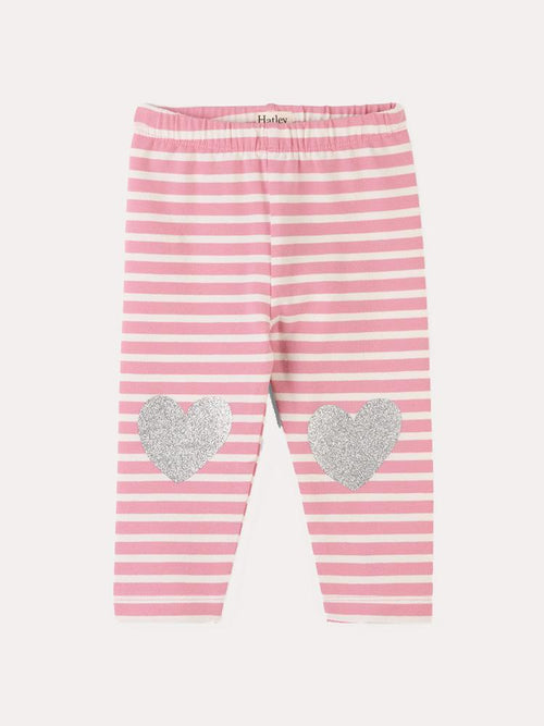 Hatley Light Pink Stripe Baby Leggings - Saint Bernard