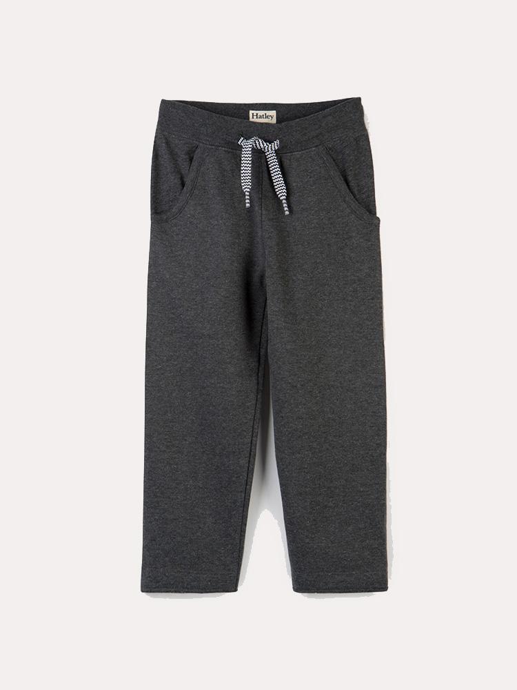 Hatley Charcoal Brushed Fleece Track Pant - Saint Bernard