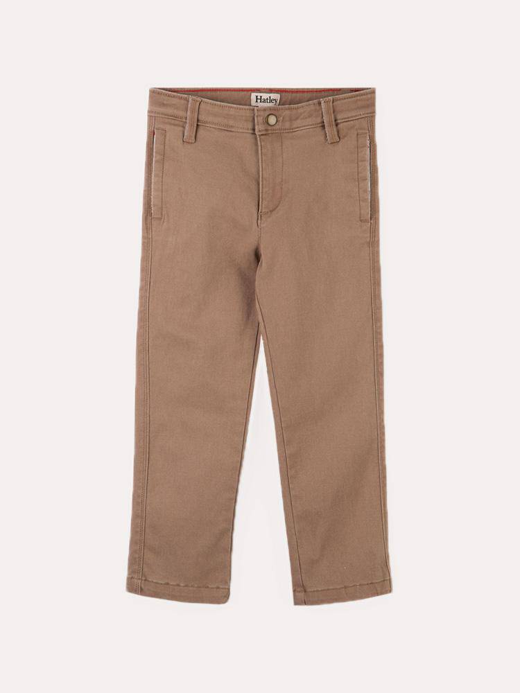 Hatley Tan Twill Khakis - Saint Bernard