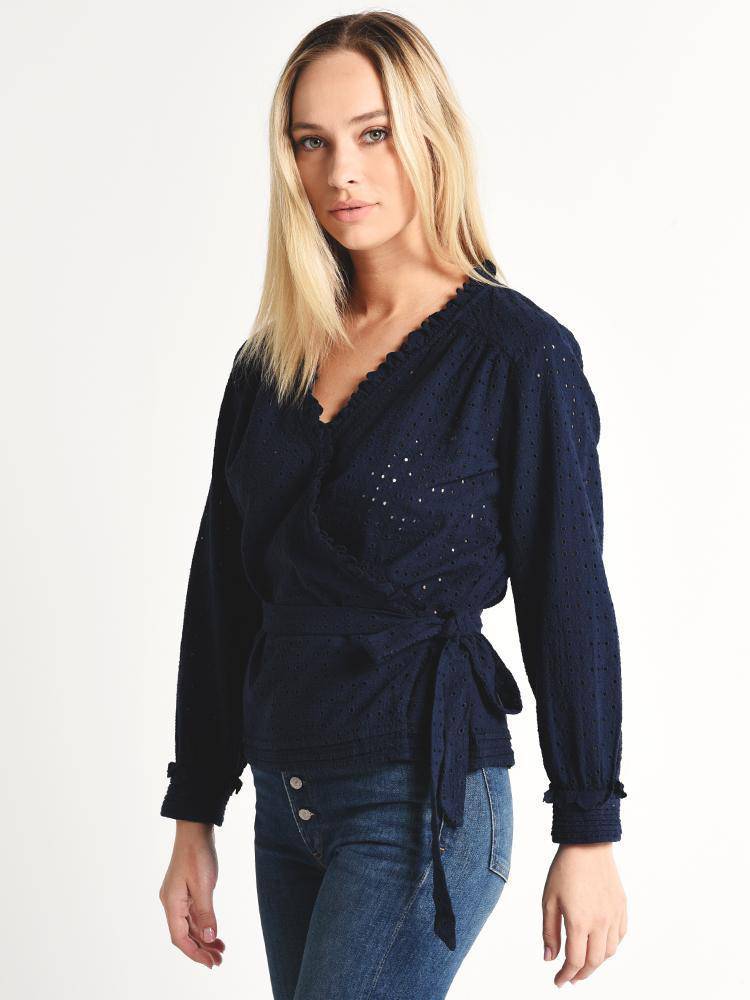 Trovata The Jessica Wrap Blouse - Saint Bernard