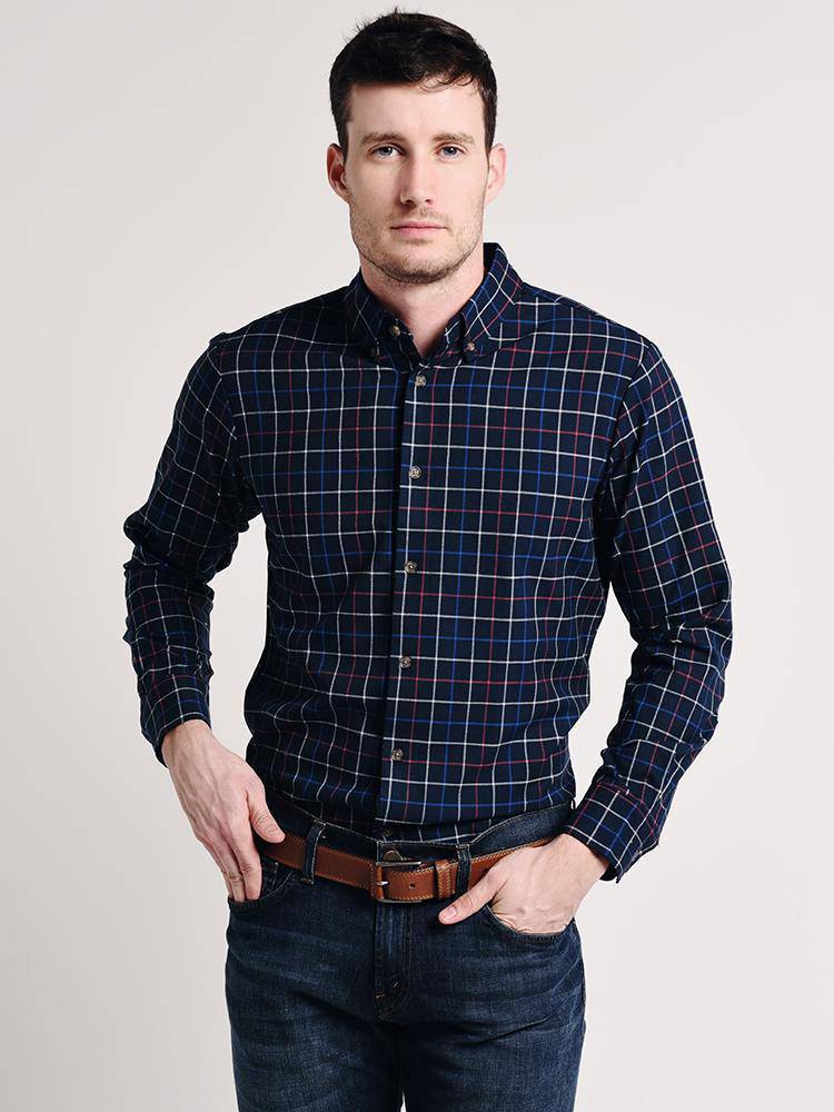 Mizzen+Main Benton Trim Shirt - Saint Bernard