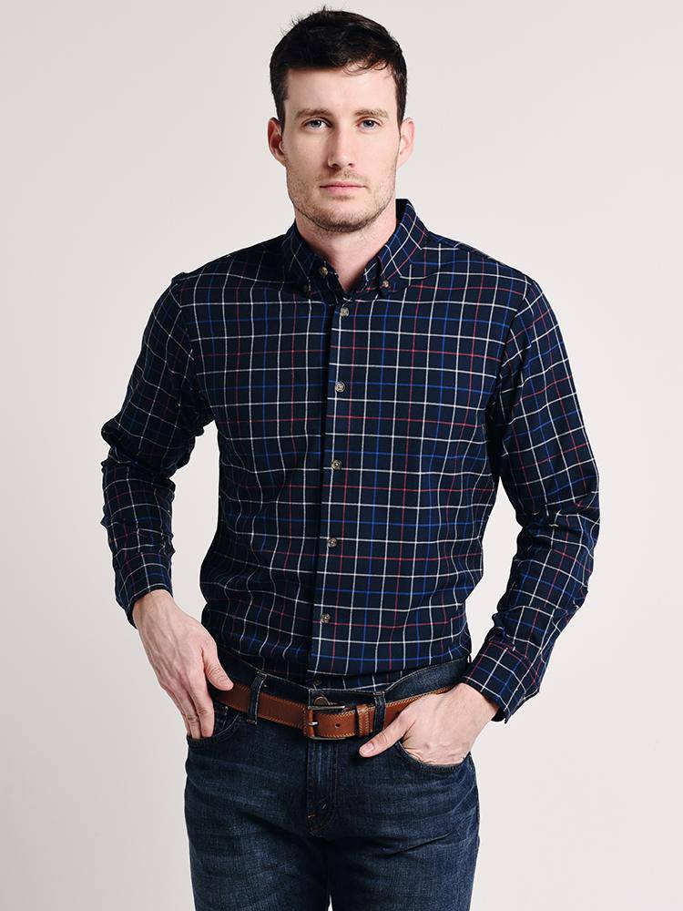 Mizzen+Main Benton Trim Shirt - Saint Bernard