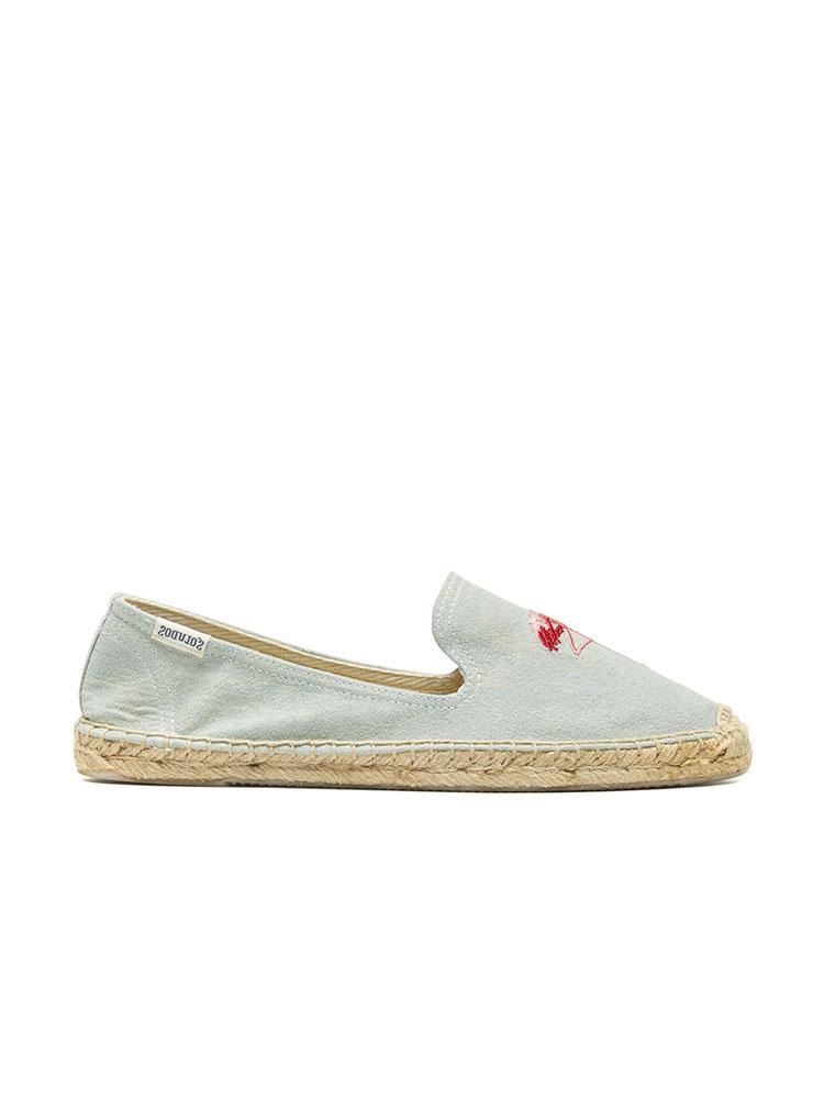 Soludos Flamingo Embroidered Smoking Slipper - Saint Bernard